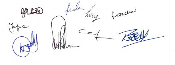 Christmas Card Signatures